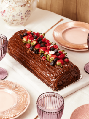Pionono Chocolate y Frutos Rojos