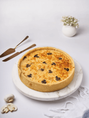 Quiche Cebolla Caramelizada con Champiñones