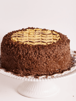 Torta de chocolate con lúcuma