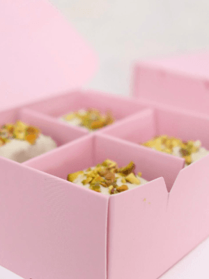 Cajita de bites de pistacho